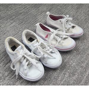 Polo Ralph Lauren Girls Sneaker Bundle Sz 10.5